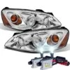 HID Combo 2005-2010 Pontiac G6 Replacement Crystal Headlights OE Style - Chrome