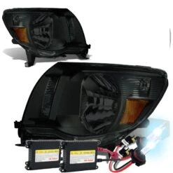 HID Combo 2005-2011 Tacoma Pre/X-Runner 2WD/4WD Crystal Headlights - Smoked