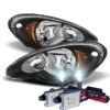 HID Combo 2006-2010 Chrysler PT Cruiser Replacement Crystal Headlights - Black
