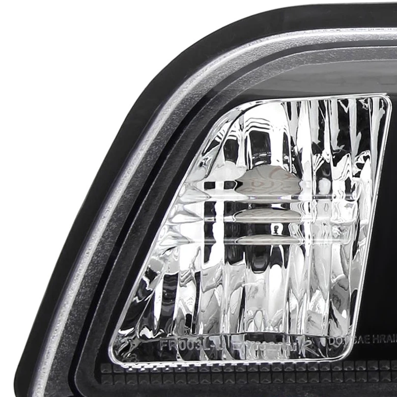 HID Combo 87-93 Ford Mustang 1-Piece Crystal Headlights - Black 4 HID Combo 87-93 Ford Mustang 1-Piece Crystal Headlights - Black - Image 4