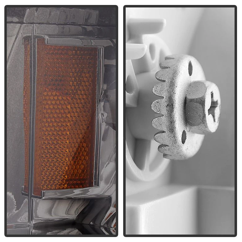 HID Combo 93-98 Jeep Grand Cherokee Euro Style LED Crystal Headlights - Smoked 2 HID Combo 93-98 Jeep Grand Cherokee Euro Style LED Crystal Headlights - Smoked - Image 2