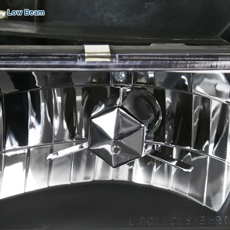 HID Combo 94-98 GMC C10 Yukon Sierra Suburban 8-Piece Headlights - Black 2 HID Combo 94-98 GMC C10 Yukon Sierra Suburban 8-Piece Headlights - Black - Image 2