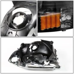 HID Combo 97-03 Dodge Dakota / 98-03 Durango 4pcs Replacement Headlights Set - Black 12 HID Combo 97-03 Dodge Dakota / 98-03 Durango 4pcs Replacement Headlights Set - Black -High-Efficiency Car Light Store hid xenon 97 03 dakota durango crystal headlights black 143