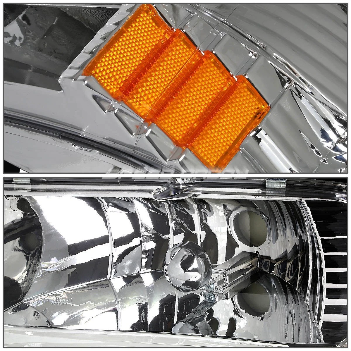 HID Combo 97-03 Dakota / Durango Crystal Headlights - Chrome 3 HID Combo 97-03 Dakota / Durango Crystal Headlights - Chrome - Image 3