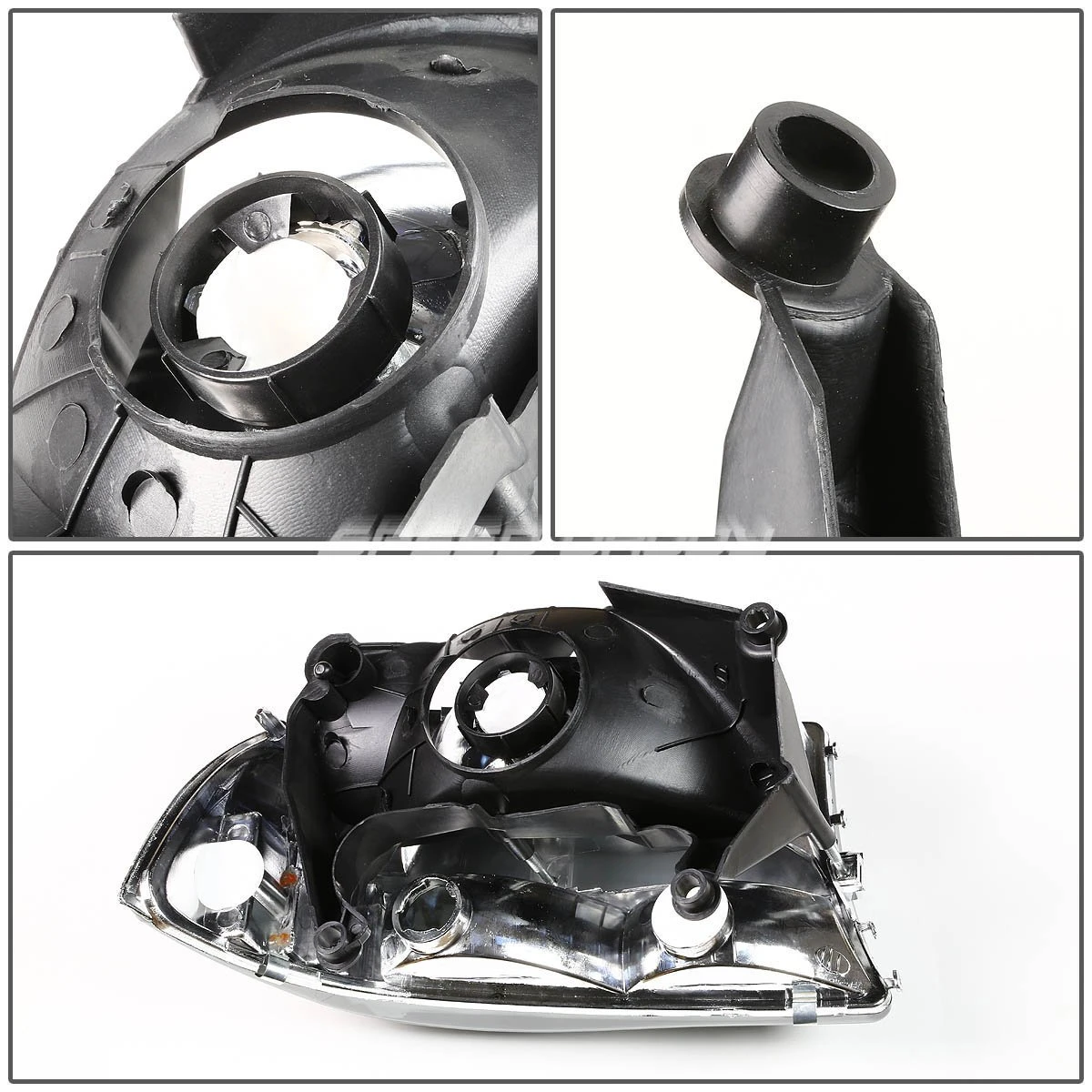 HID Combo 97-03 Dakota / Durango Crystal Headlights - Chrome 4 HID Combo 97-03 Dakota / Durango Crystal Headlights - Chrome - Image 4