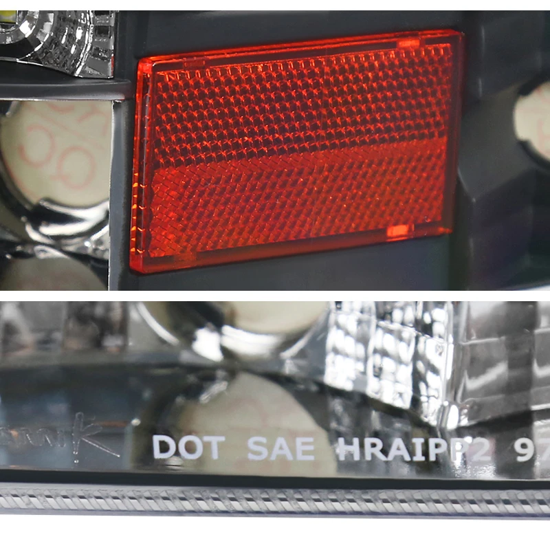 HID Combo 97-04 Dodge Dakota / Durango LED 1-Piece Crystal Headlights - Black 4 HID Combo 97-04 Dodge Dakota / Durango LED 1-Piece Crystal Headlights - Black - Image 4