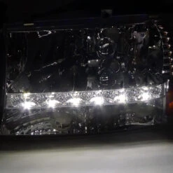 HID Combo 97-04 Dodge Dakota / Durango LED 1-Piece Crystal Headlights - Chrome -High-Efficiency Car Light Store hid xenon 97 04 dodge dakota durango led 1 piece crystal headlights chrome 181