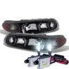 HID Combo 97-05 Buick Century / Regal Replacement Crystal Headlights - Black