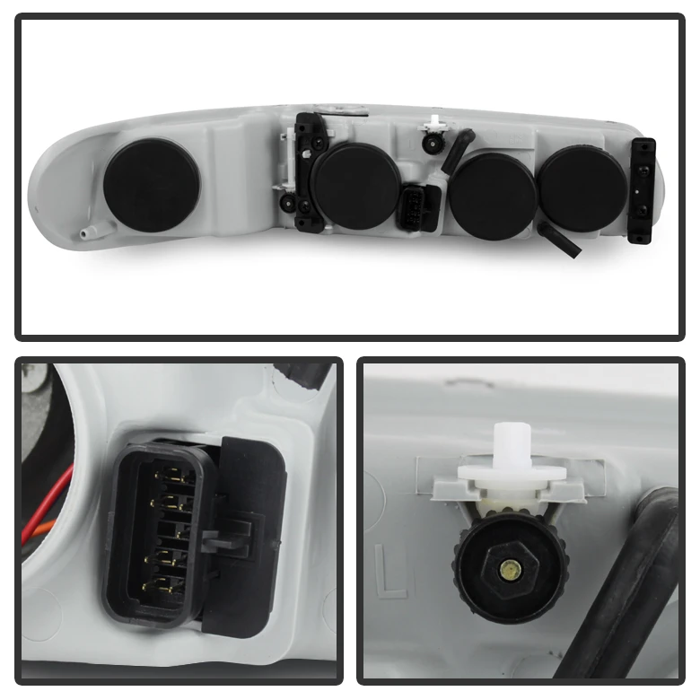 HID Combo 97-05 Buick Century / Regal Replacement Crystal Headlights - Black 3 HID Combo 97-05 Buick Century / Regal Replacement Crystal Headlights - Black - Image 3