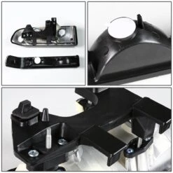 HID Combo 98-04 Chevy S10 / Blazer Crystal Replacement Headlights - Smoked Clear -High-Efficiency Car Light Store hid xenon 98 04 chevy s10 blazer crystal replacement headlights smoked clear 179