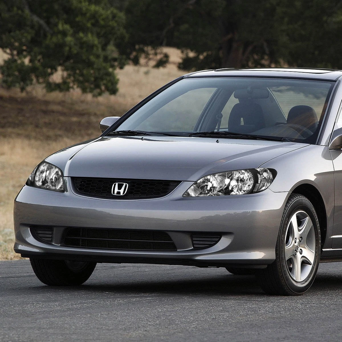 04-05 Honda Civic 2DR Coupe JDM Style Crystal Headlights - Black 4 04-05 Honda Civic 2DR Coupe JDM Style Crystal Headlights - Black - Image 4