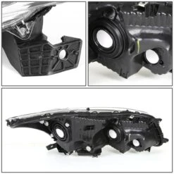 2008-2012 Honda Accord 4DR Sedan JDM Style Crystal Headlights - Black -High-Efficiency Car Light Store spyder 2008 2012 honda accord 4dr sedan jdm style crystal headlights black 184