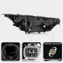 2019-2021 Toyota RAV4 LE|Hybrid LE W/Black Bezel LED Headlight - Passenger Side -High-Efficiency Car Light Store spyder 2019 2021 toyota rav4 le hybrid le w black bezel led headlight passenger side 51