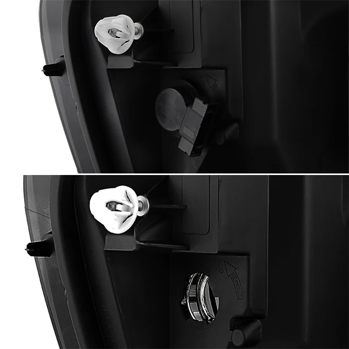 Dodge Ram 1500 06-08 / Ram 2500/3500 07-09 Amber Crystal Headlights - Black Smoked 4 Dodge Ram 1500 06-08 / Ram 2500/3500 07-09 Amber Crystal Headlights - Black Smoked - Image 4