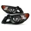 Hyundai Elantra 2007-2010 OEM Style Headlights - Black