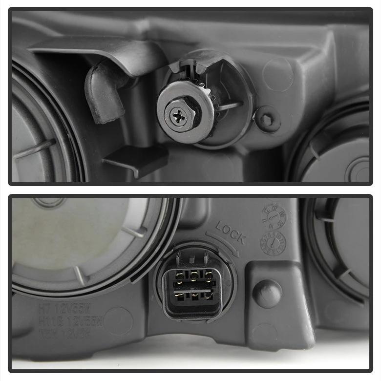 Hyundai Elantra 2007-2010 OEM Style Headlights - Chrome 4 Hyundai Elantra 2007-2010 OEM Style Headlights - Chrome - Image 4