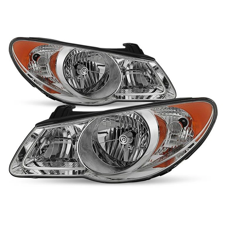 Hyundai Elantra 2007-2010 OEM Style Headlights - Chrome 1 Hyundai Elantra 2007-2010 OEM Style Headlights - Chrome