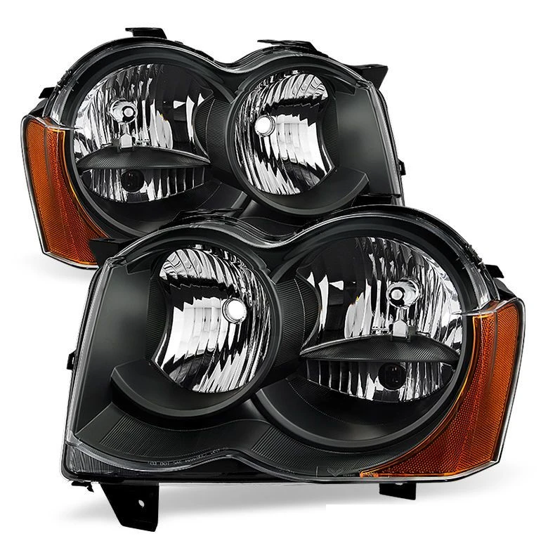 Jeep Grand Cherokee 08-10 Halogen Model Only ( Don_t Fit HID Models )OEM Style Headlights - Black 1 Jeep Grand Cherokee 08-10 Halogen Model Only ( Don_t Fit HID Models )OEM Style Headlights - Black