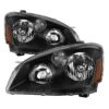 Nissan Altima 05-06 Halogen Model Only ( Does Not Fit HID Model ) OEM Style Black Bezel Headlights