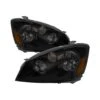 Nissan Altima 05-06 HID Model Only ( Does Not Fit SE-R Model ) OEM Style Headlights - Black Smoked