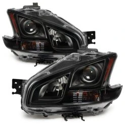 2009-2014 Nissan Maxima Projector Headlights - Black