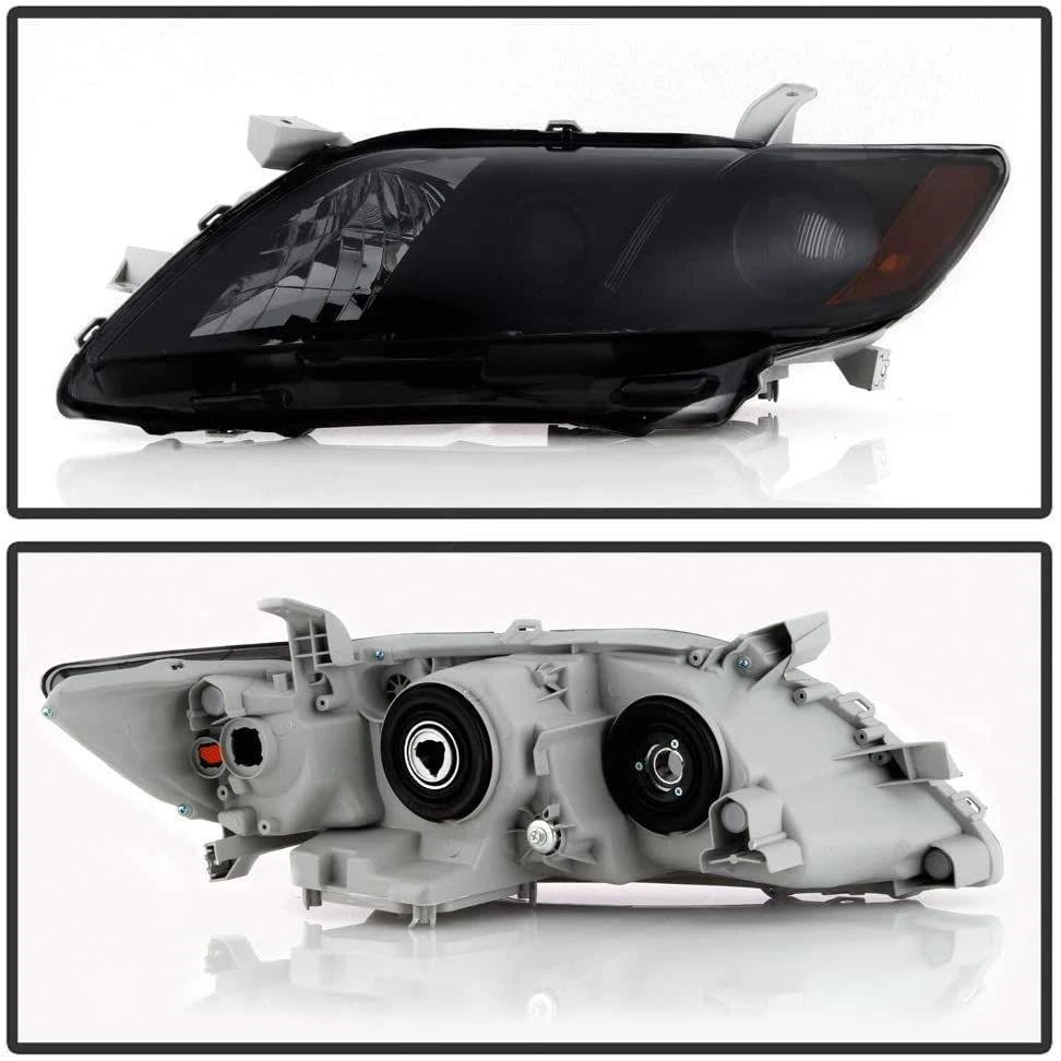 Toyta Camry 07-09 ( US Built Models Only Does Not Fit Hybrid Models ) OEM Style Headlights - Black Smoked 2 Toyta Camry 07-09 ( US Built Models Only Does Not Fit Hybrid Models ) OEM Style Headlights - Black Smoked - Image 2