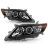 2010-2011 Toyota Camry Headlights Headlamp - Black