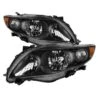 2009-2010 Toyota Corolla S/XRS Headlights Amber Reflector Headlamps