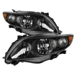 2009-2010 Toyota Corolla S/XRS Headlights Amber Reflector Headlamps