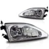 Winjet 94-98 Ford Mustang Cobra Headlights - Chrome